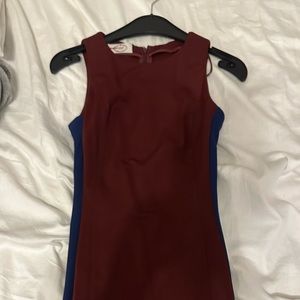 Prada colorblocked sleeveless dress